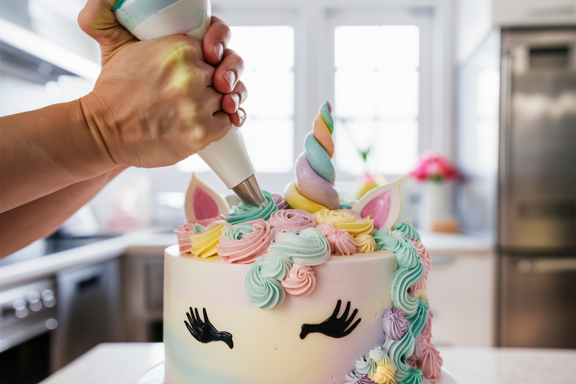 What piping tips to use for unicorn cake?