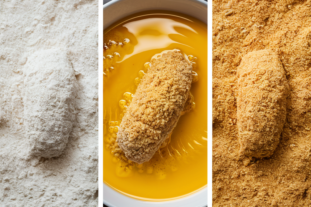 What makes breadcrumbs stick better?