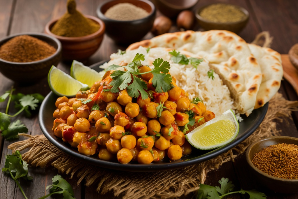 indian butter chickpeas​