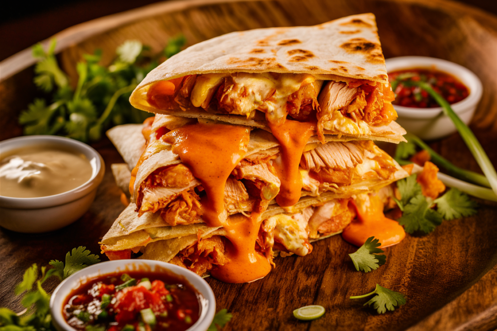 buffalo chicken quesadilla