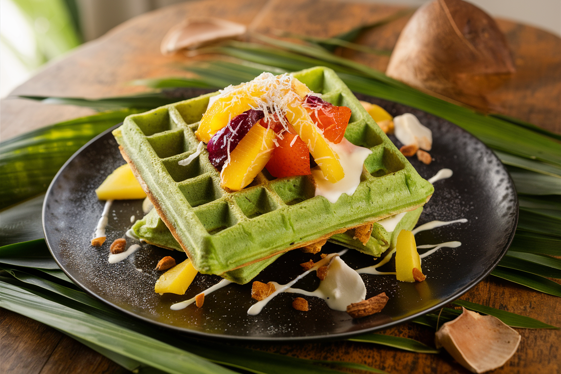 pandan waffle